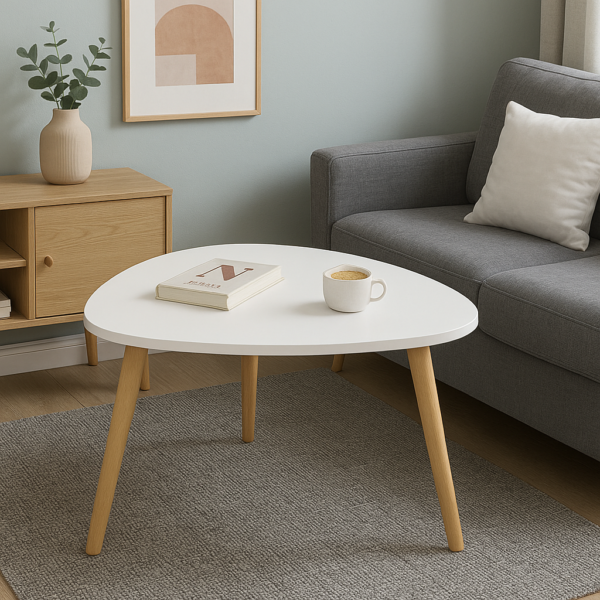 Buy White Triangular Coffee Table Online
